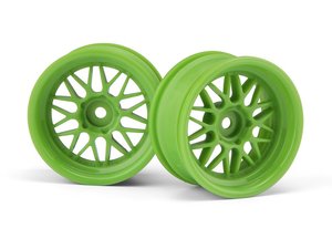 106772  HRE C90 26mm Wheels, 6mm Offset, Green (2pcs)