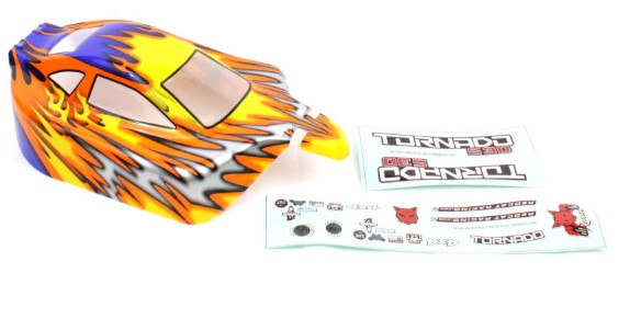 10706  Redcat Racing 1/10 Buggy Body Orange and Blue