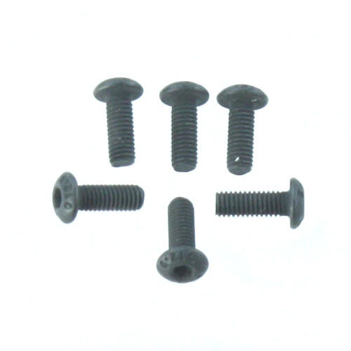 126308BU 3x8mm Button Head Hex Machine Thread Screws (6pcs)