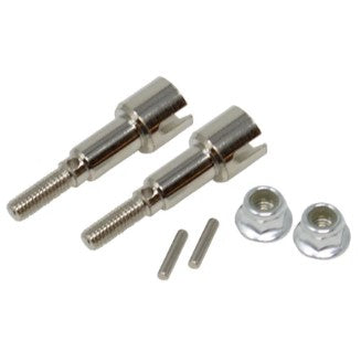 RER13683 Metal Rear Wheel Shafts+Pins+Lock Nut M4  (for Volcano16)
