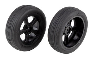 71073 Dr10 Front Wheels & Drag Tires Mounted
