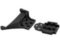 73562 Front Bulkhead for Slash 4x4 LCG and Rustler 4x4, Black