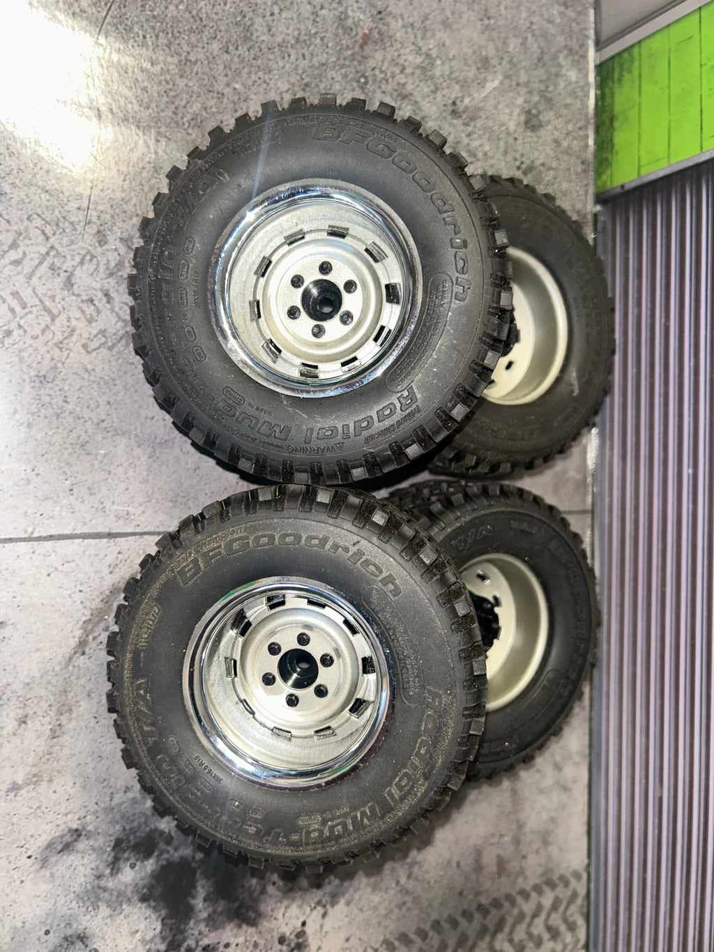 USED RC4WD K10 stock take off Rally wheels and BFGoodrich tires