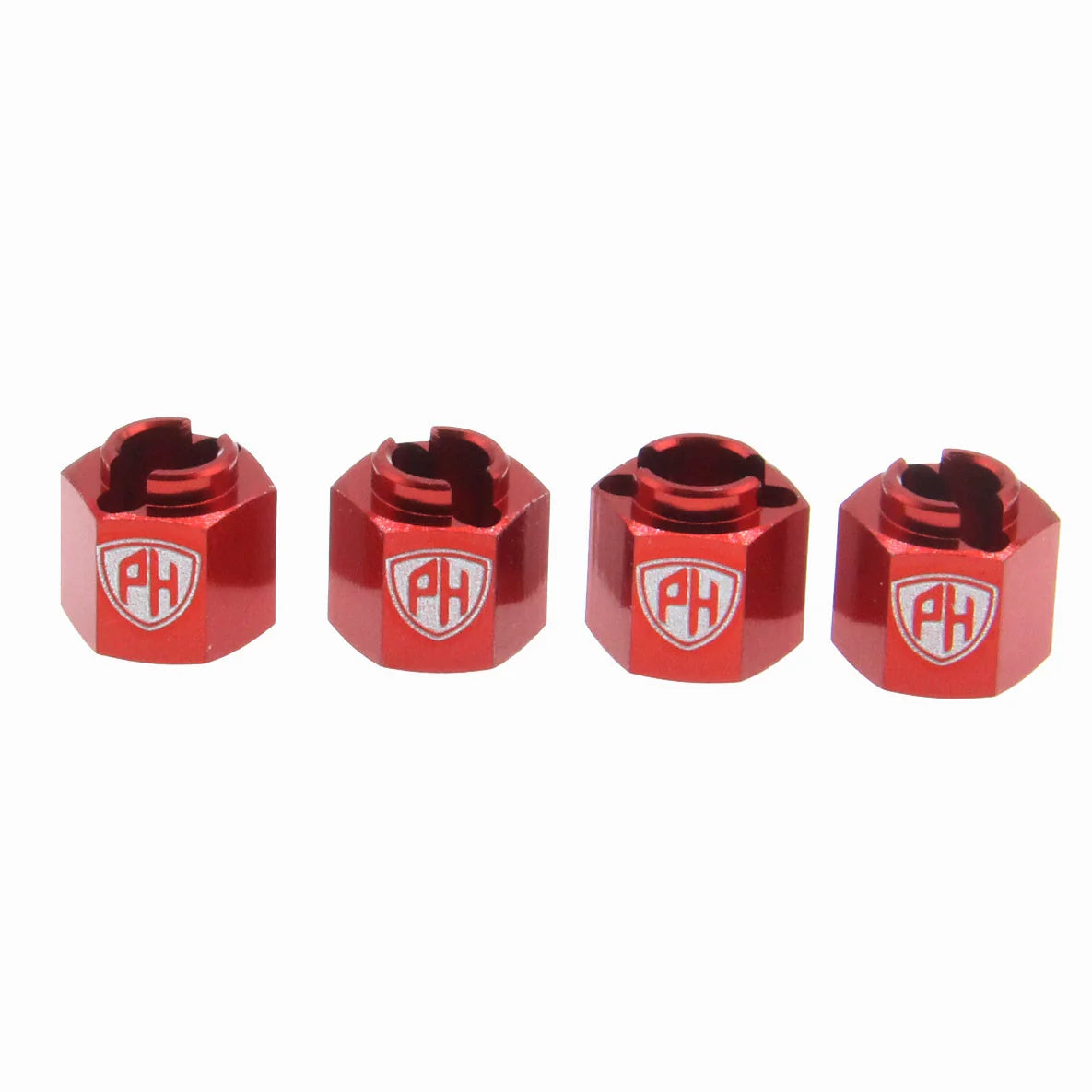 PHB7093 Powerhobby Aluminum Wheel Hex Red Redcat Ascent-18