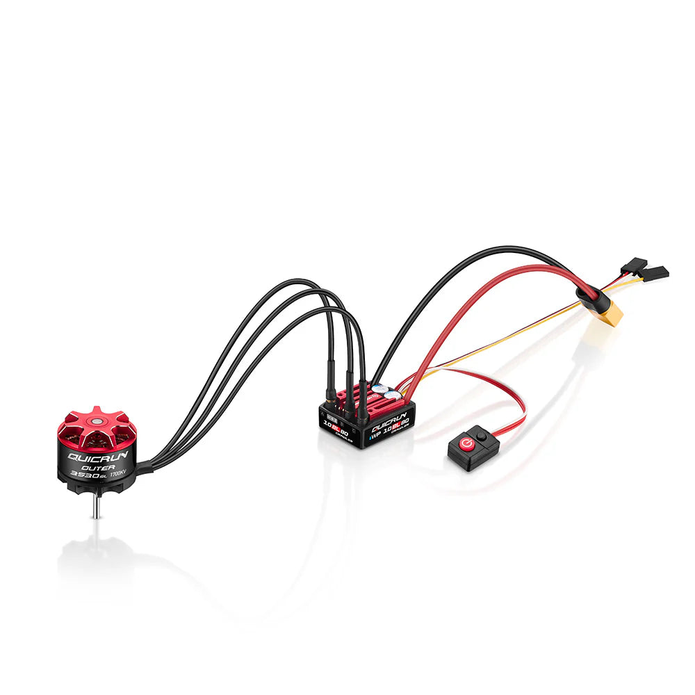 38030215 1/10 QUICRUN WP 10BL80 COMBO w/1700kv 3530 outrunner