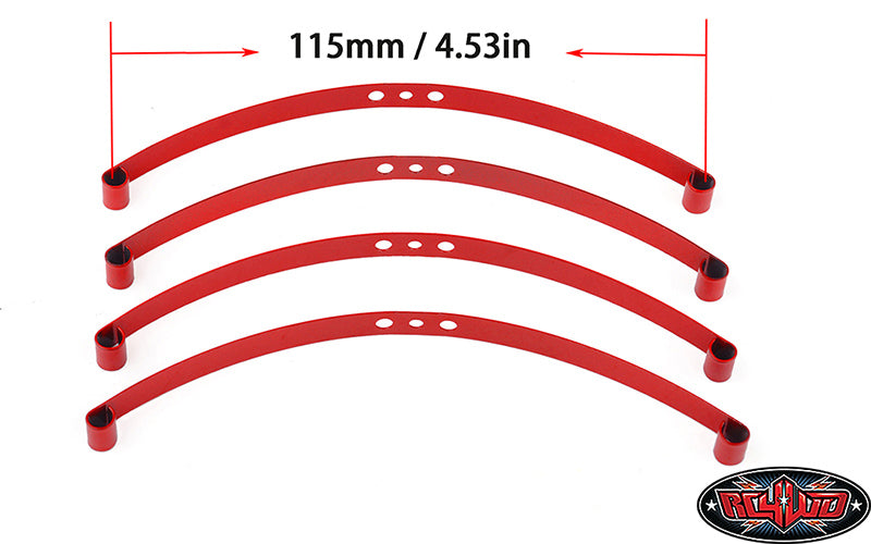 Z-S0570 Red Super Soft Flex Leaf Springs (4)