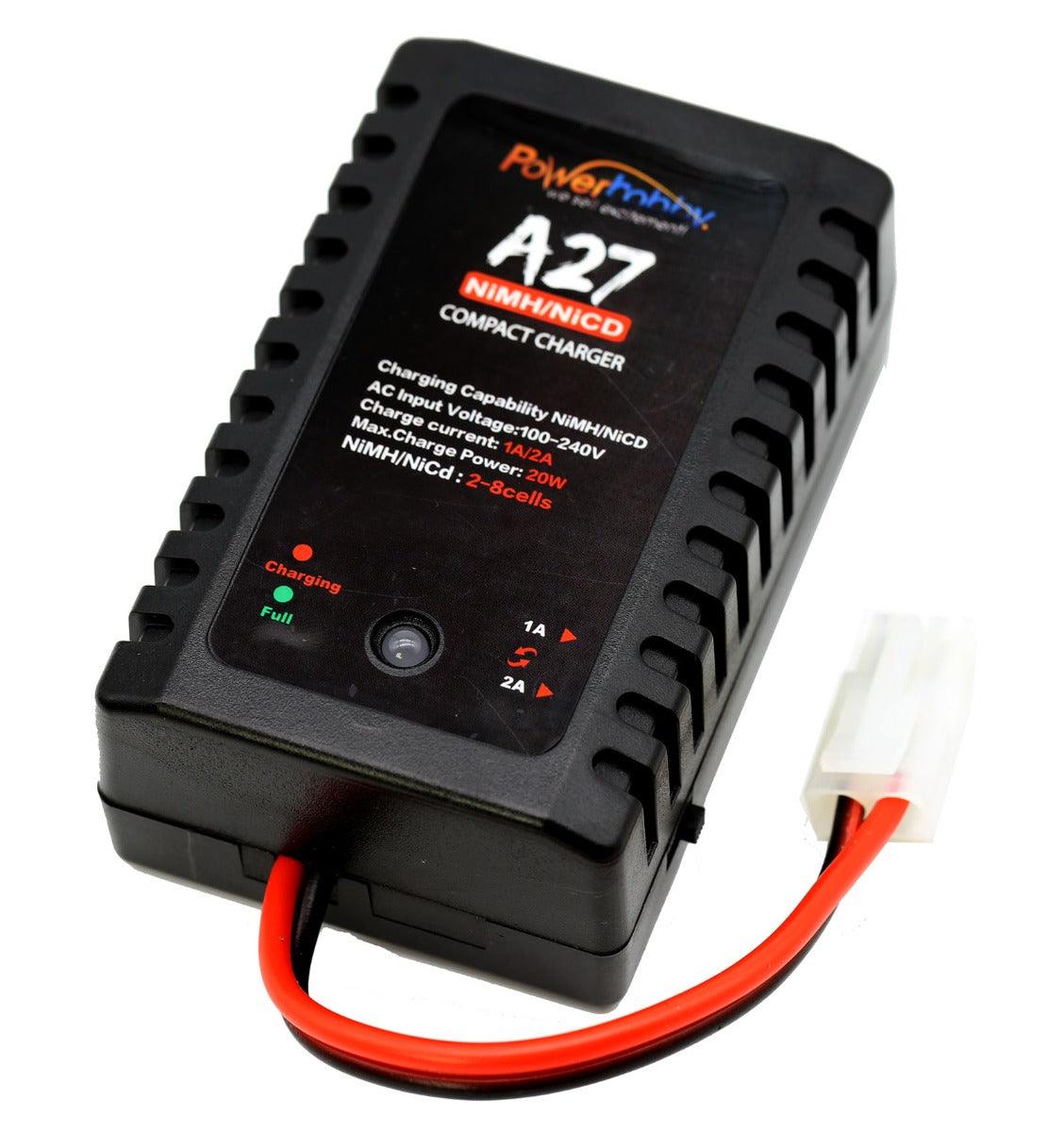 PHA27 Powerhobby Fast Peak NiMH NiCD A/C Charger for 6v 7.2v 9.6v Battery