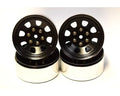 BLW19SS01 6 Lug Hex Drive Wagon 1.9 Steel Stamped Bead Lock Wheel Black