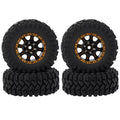 HD0929-TIRE MEUS Racing 1.2-inch Beadlock Wheels Brass Rim+ Aluminum 1.0(plus) Tire Set Negative Hub -4MM 42G