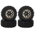 HD0956 MEUS Racing 1.2 inch Beadlock Wheels Brass 1.0(plus) Wheel & Tire Set 62*24MM -4MM Negative Hub 77G