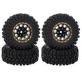 HD0957 MEUS Racing 1.2 inch Beadlock Wheels Brass 1.0(plus) Wheel & Tire Set 62*24MM -4MM Negative Hub 77G