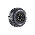 L-T3229SB SC-Rock 1/10 Short Course Tires, Soft, 12, 14 & 17mm Removable Hex on Black Rim (2)