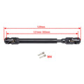 PHB5216 Powerhobby Universal Spline Drive Shaft CVD 121-183MM (1) Wraith SCX10