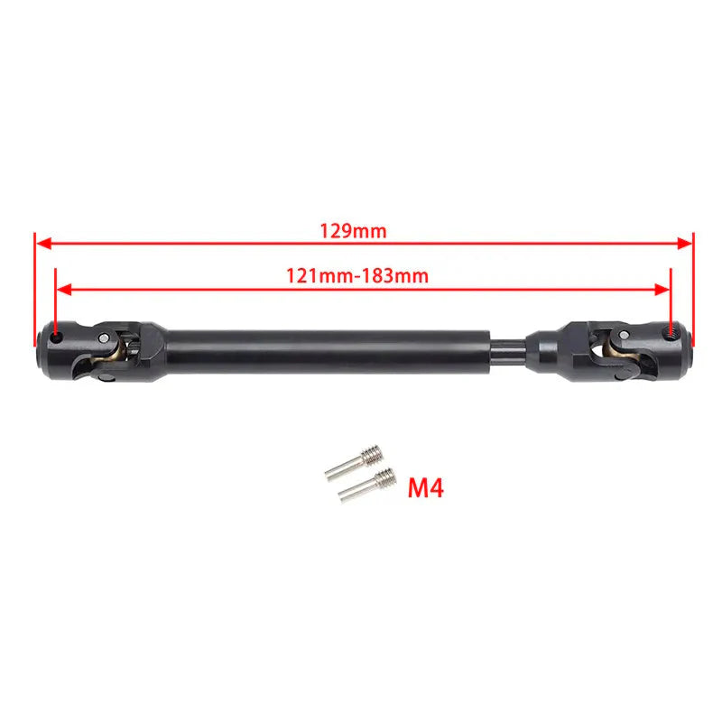 PHB5216 Powerhobby Universal Spline Drive Shaft CVD 121-183MM (1) Wraith SCX10